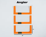 The "Angler" (3)-Pack with 7 Color Options; 8"W x 8"L